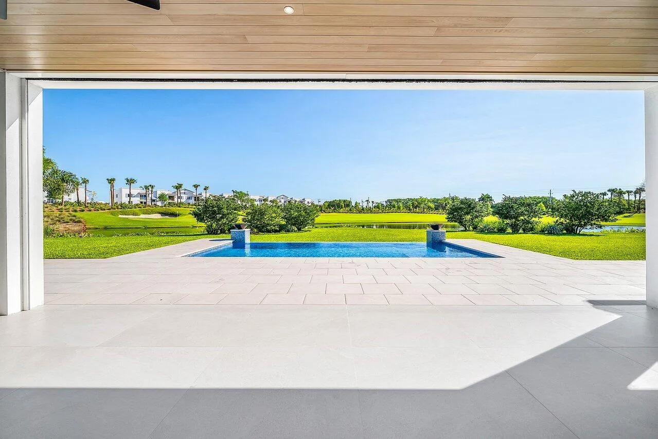 view from outdoor patio