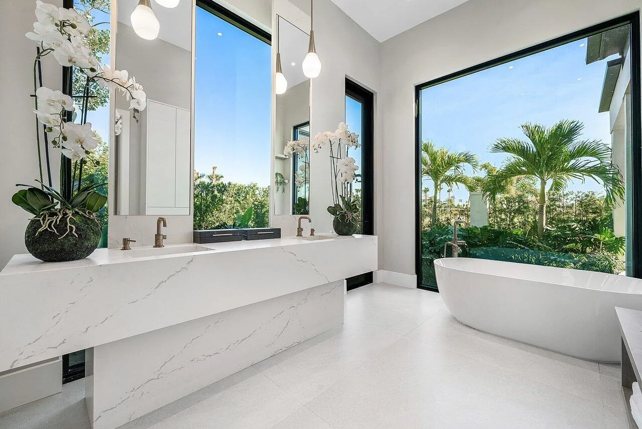 master bathroom & bath