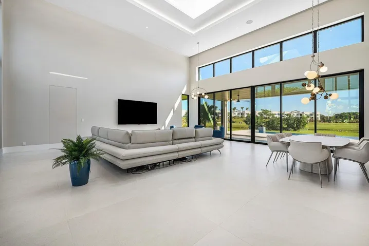 living & dining area