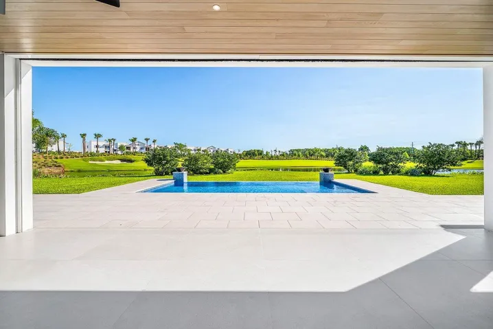 view from outdoor patio