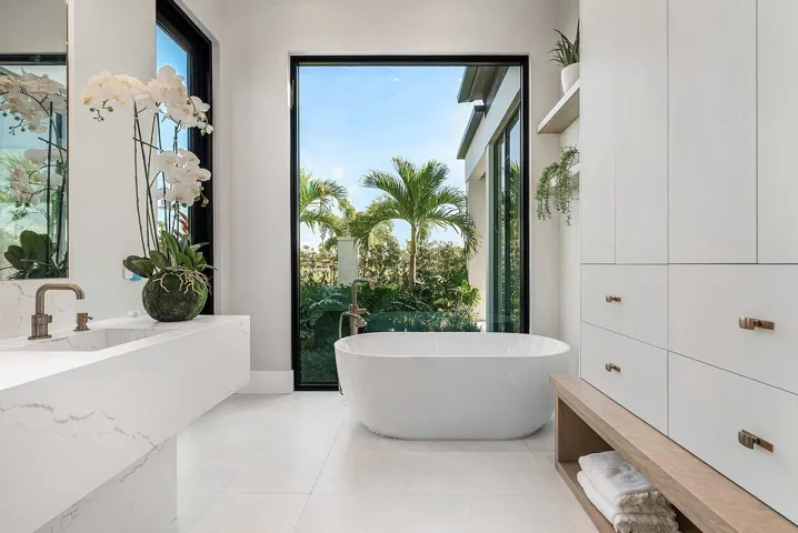 view from master bathroom