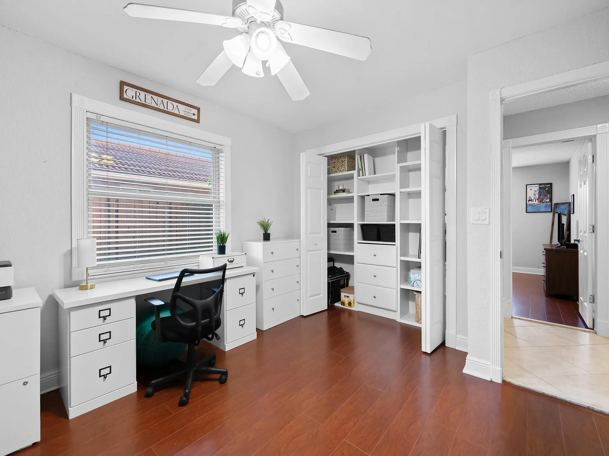 Bright dedicated office for two.