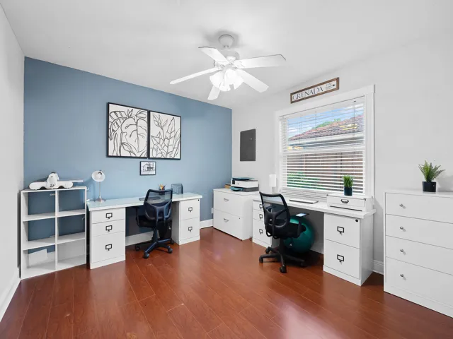 Bright dedicated office for two.