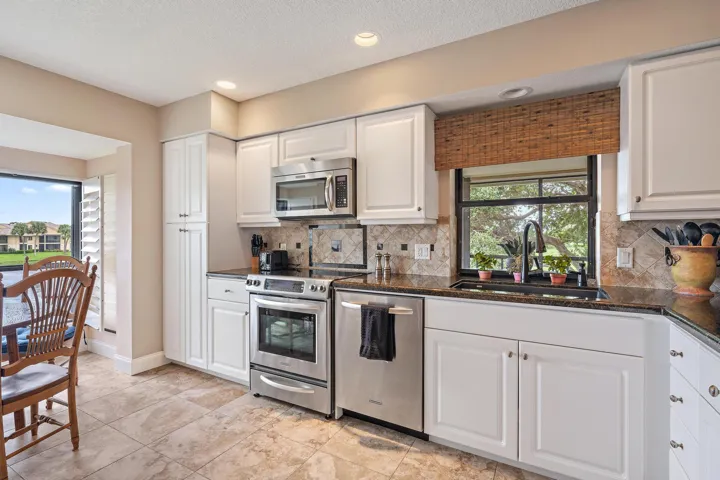 Kitchen w/ water views