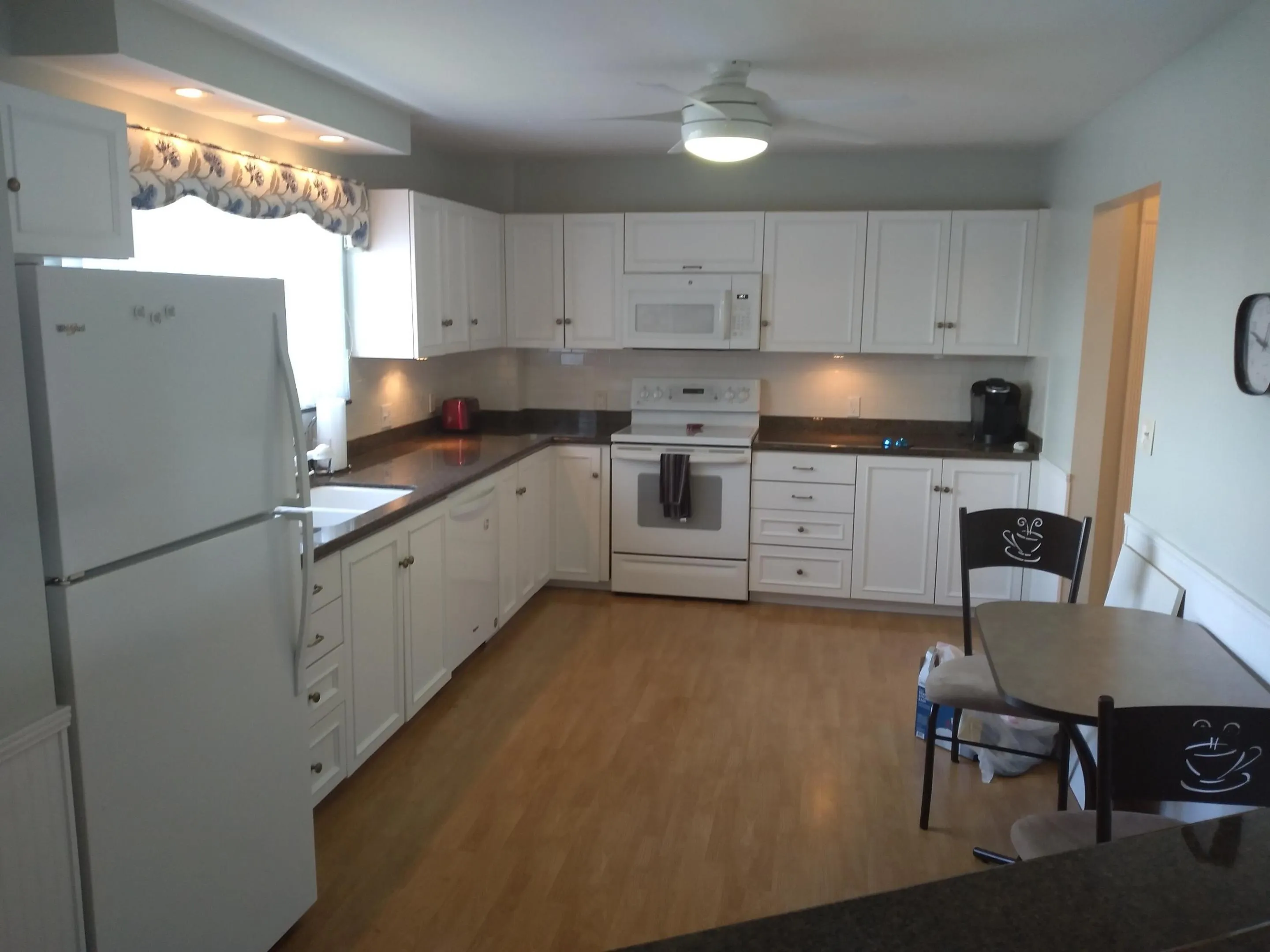 Generous Kitchen space and cabinets