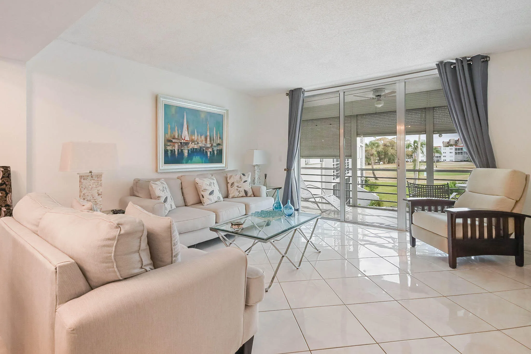LIVING ONTO BALCONY