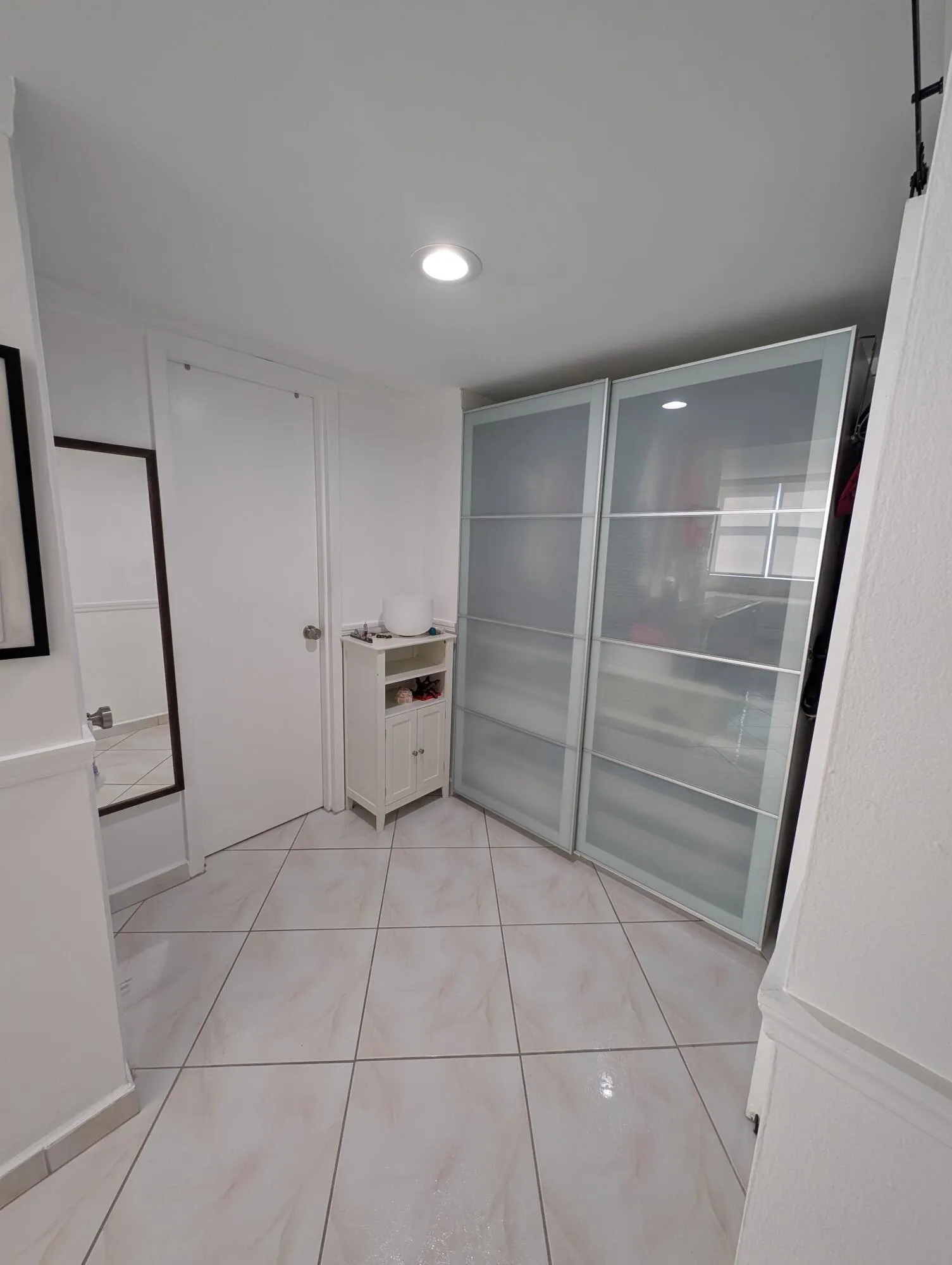 Right of Master hall entrance there is an extra closet and door to Master Bath