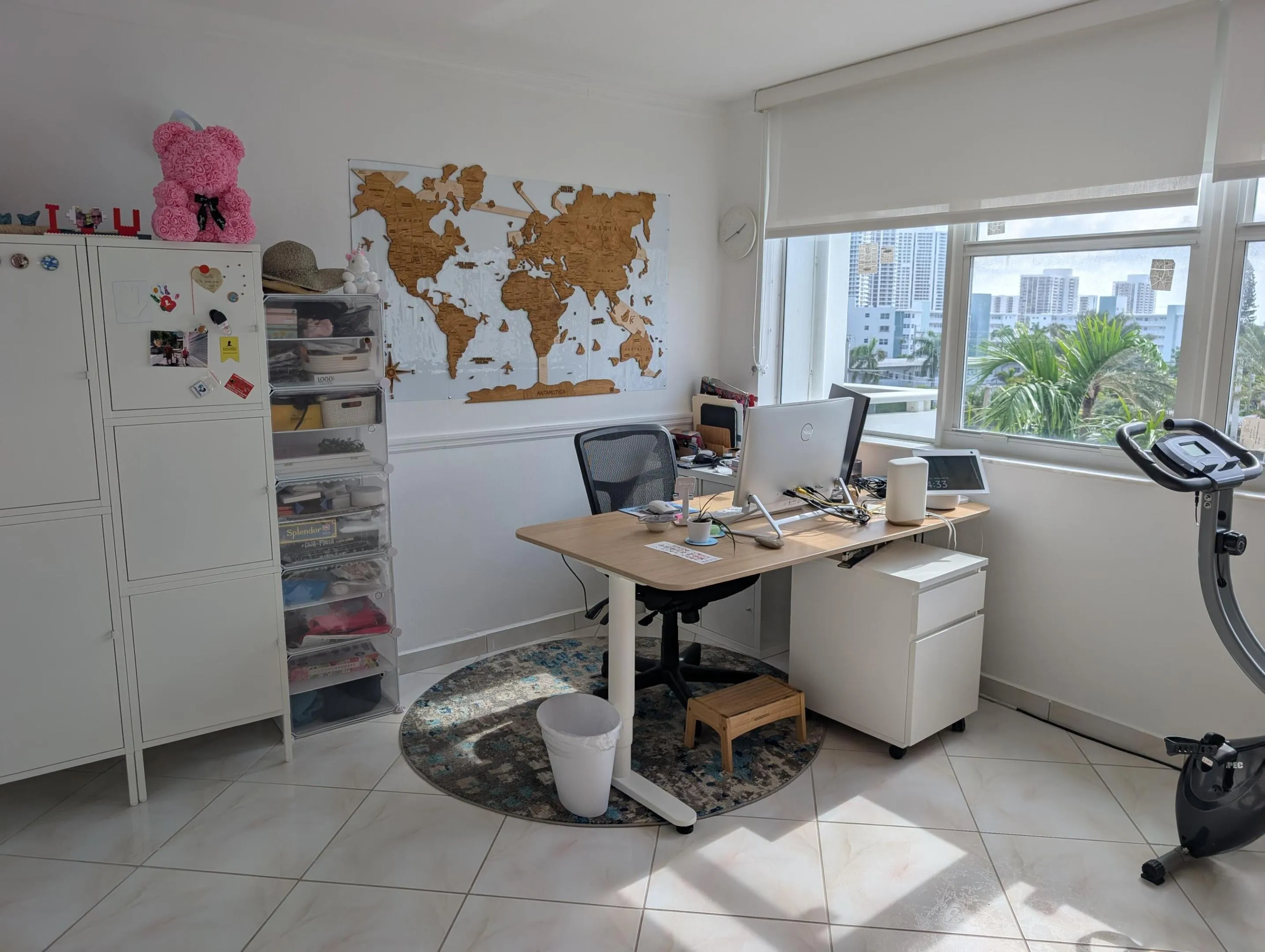 Second Bedroom featuring an office and a murphy Bed