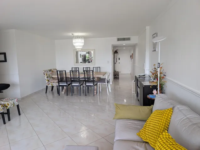 View from living room to Entrance/Exit hallway