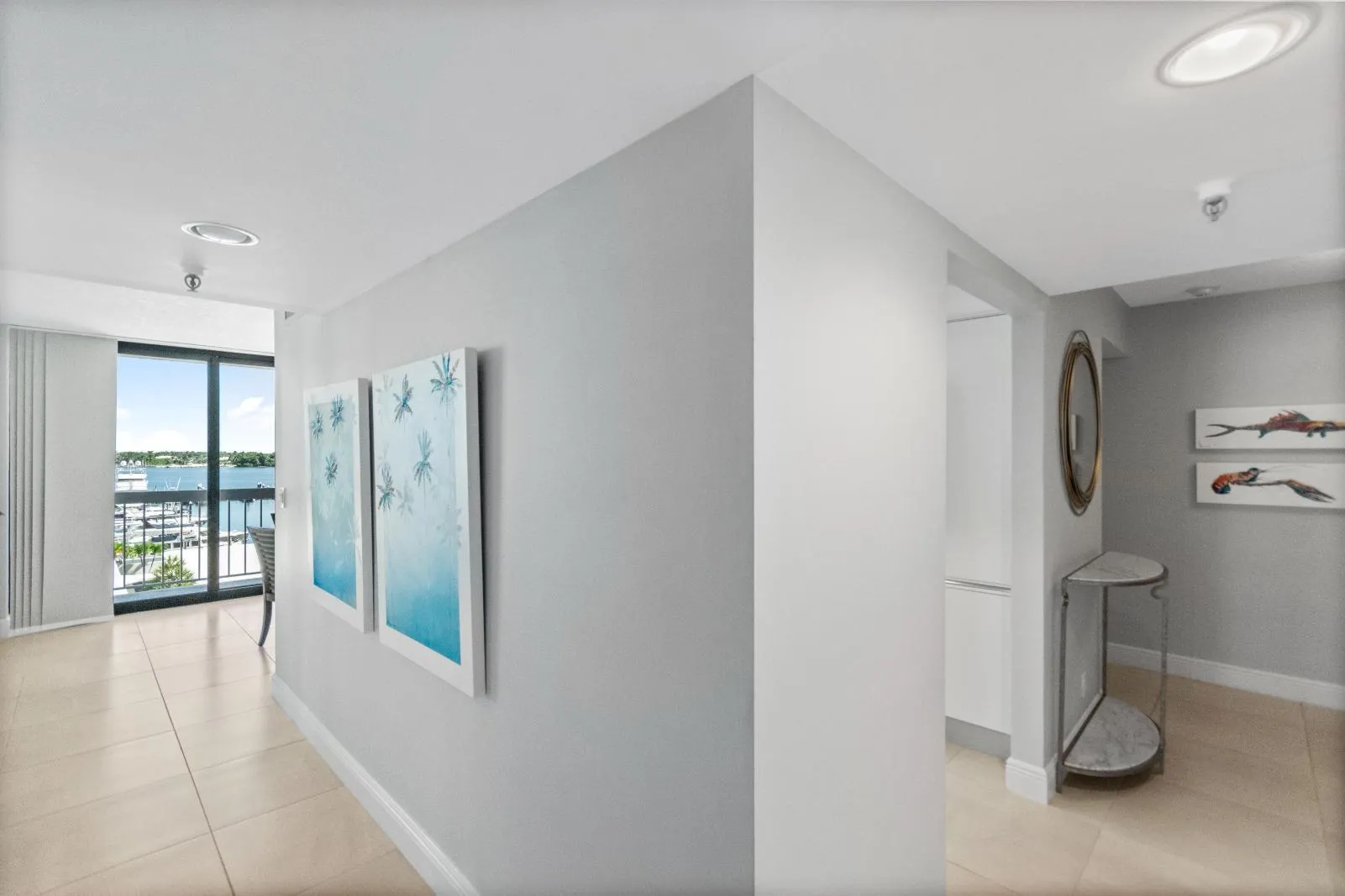 Interior Hallway to Kitchen and Dining