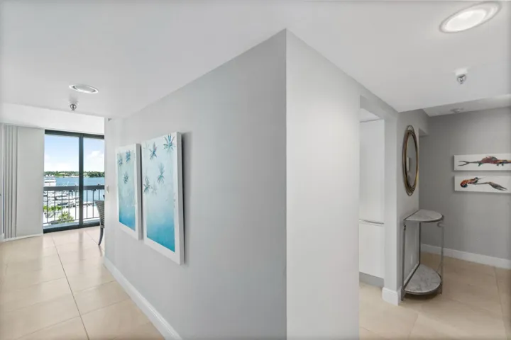 Interior Hallway to Kitchen and Dining