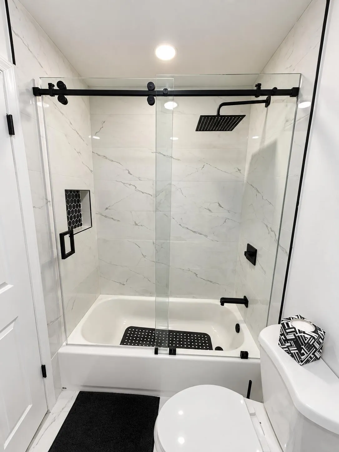Master bathroom walk in shower