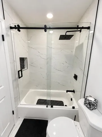 Master bathroom walk in shower