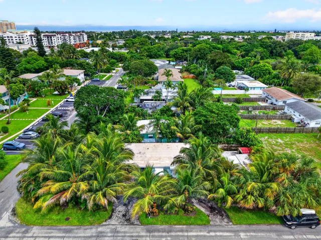 drone shot front yard