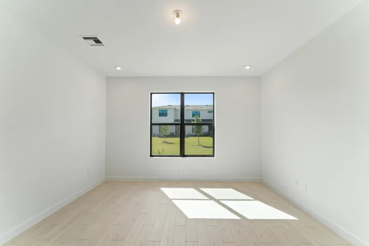 Stock photos represent builder's floorplan