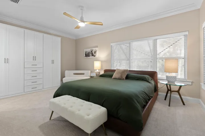 Upstairs guests get spoiled too, with a spacious second ensuite bedroom and built-in cabinetry that gives them plenty of room to unpack and settle in.