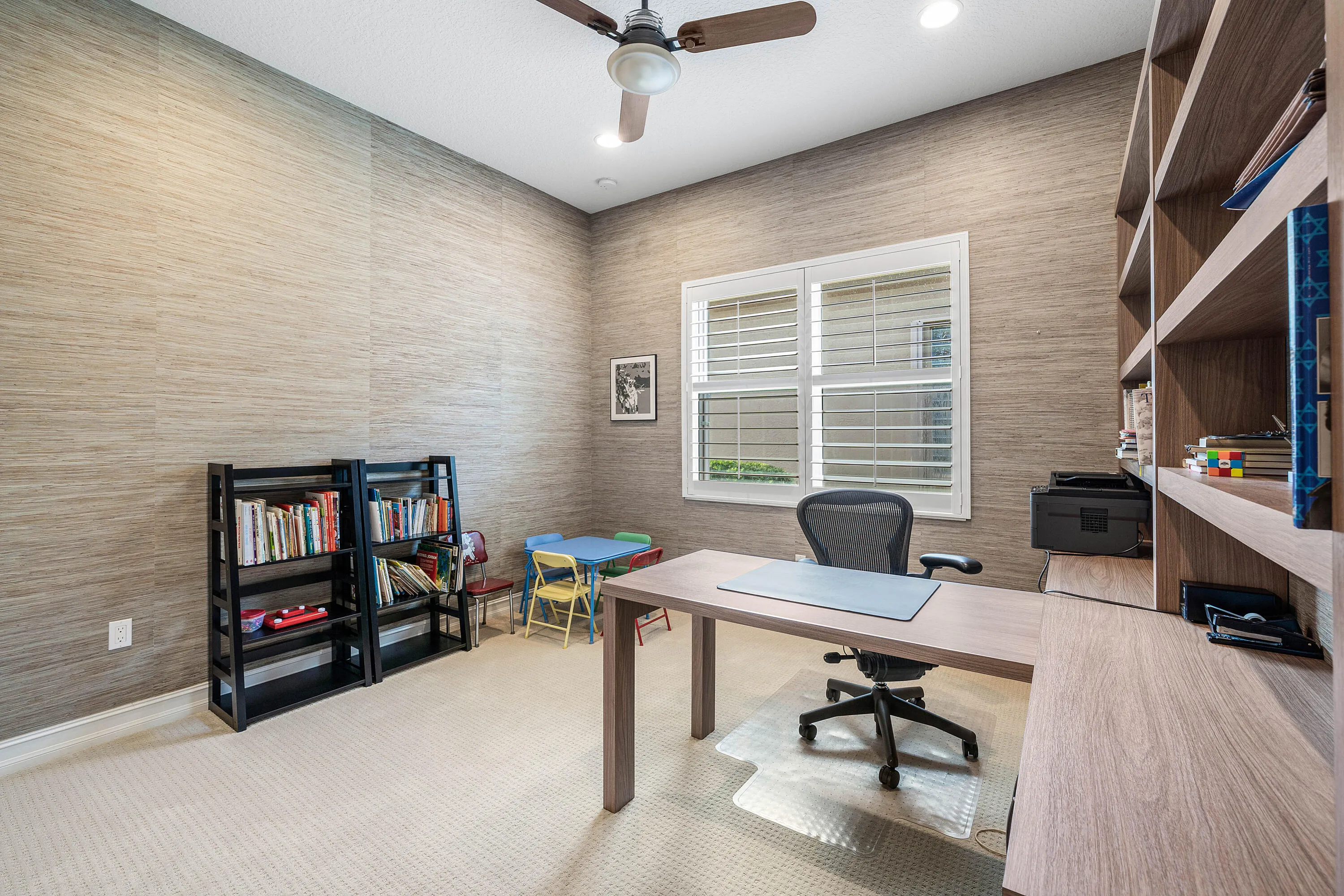 Guest Bedroom Is Used as Den/Office