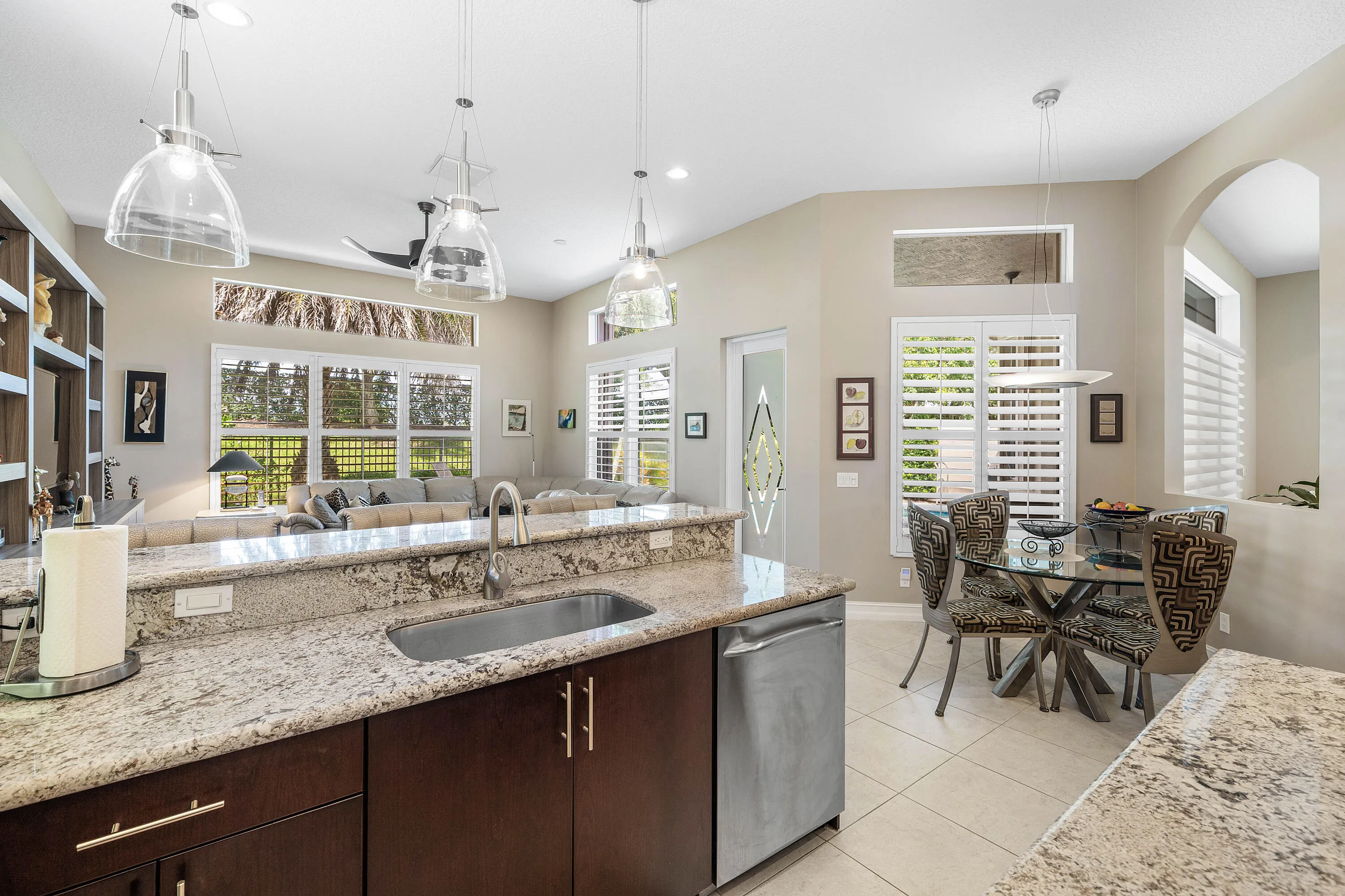 Kitchen Is Open To The Family Room