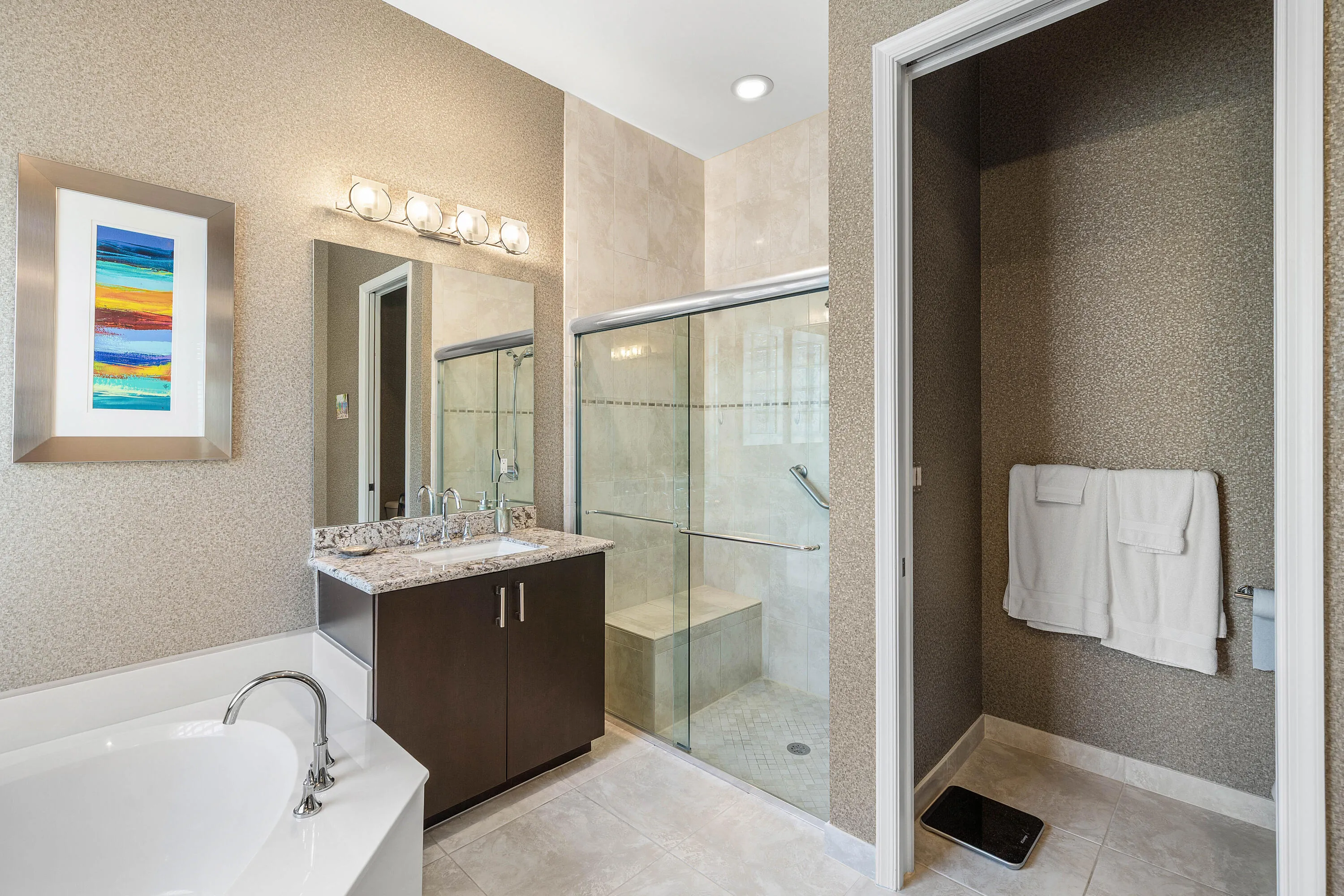 Wood Cabinets & Granite Counters