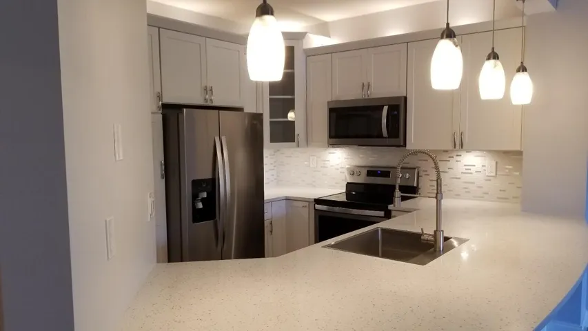 Remodeled kitchen with SS appliances