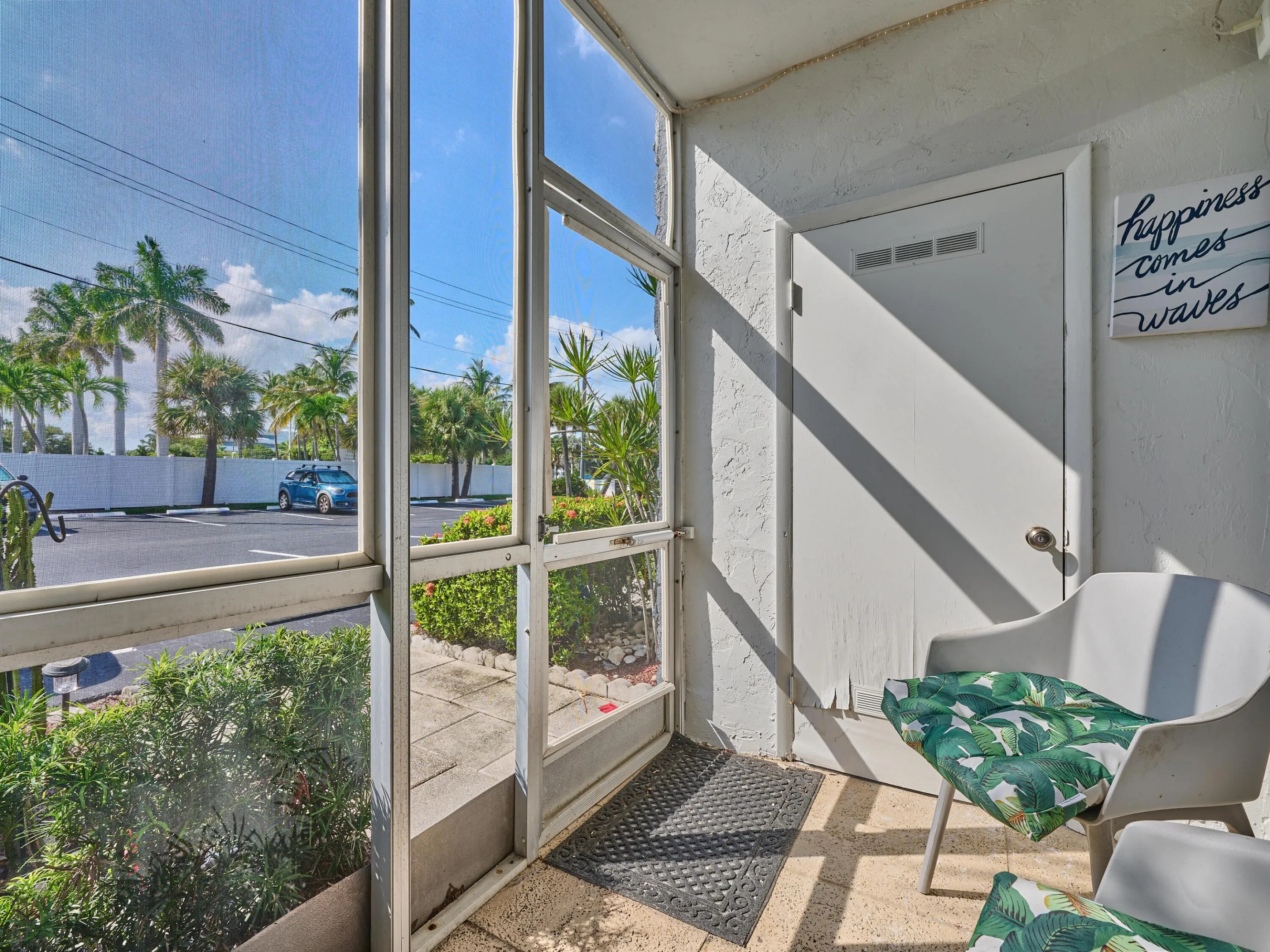 Patio to Rear Entry to assigned parking spot