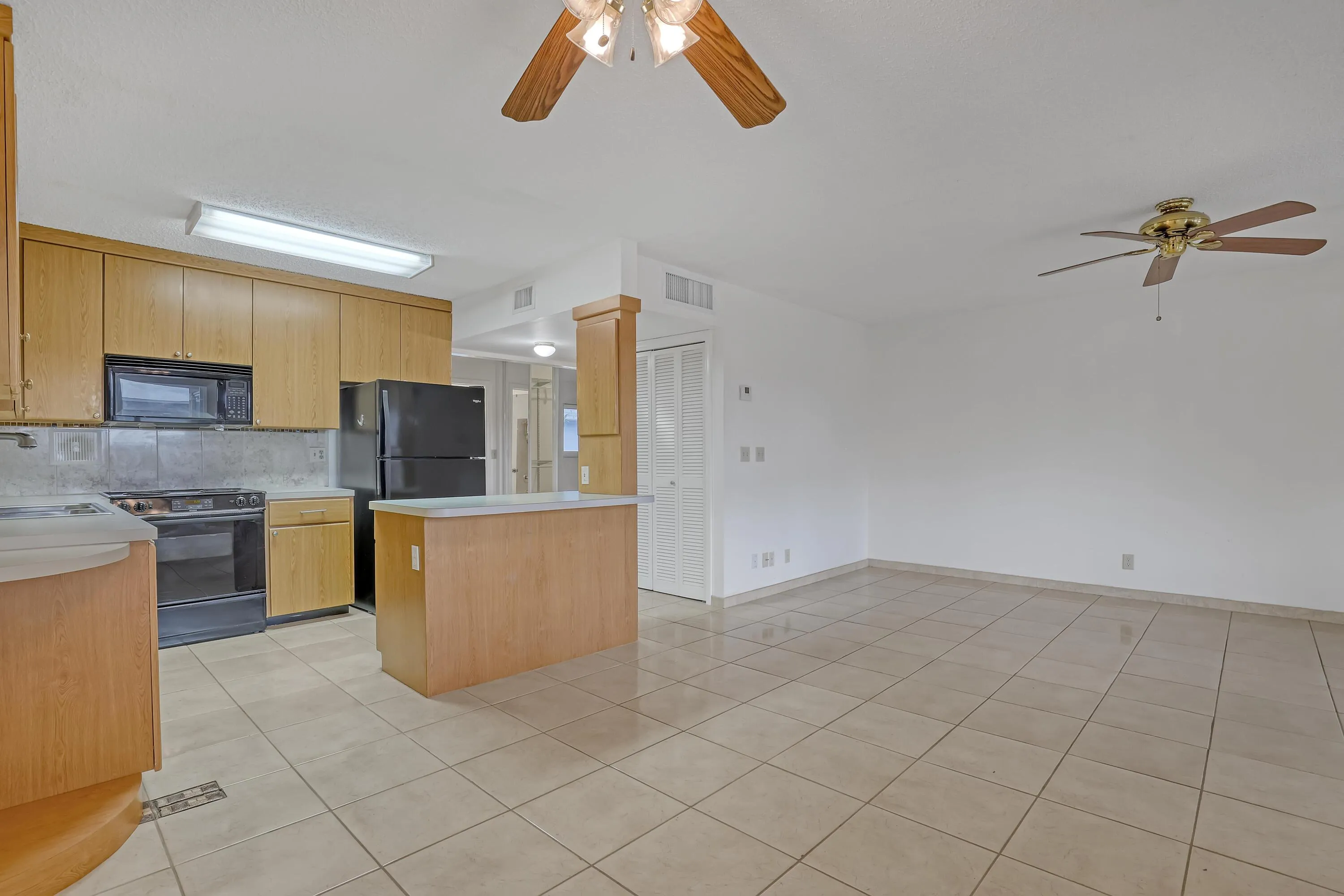 View to Kitchen and Living Room