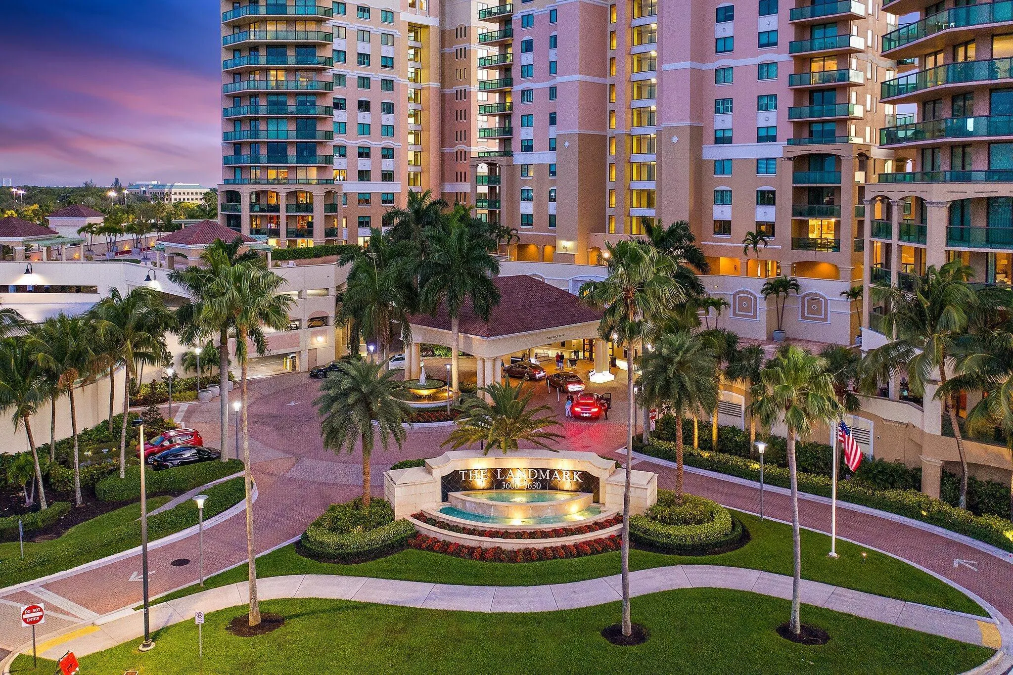 Evening Landmark Front Entrance