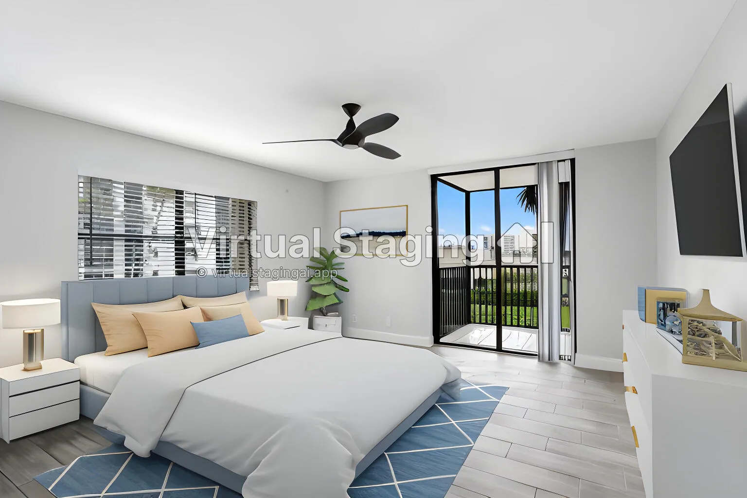 Primary Bedroom - Virtually Staged