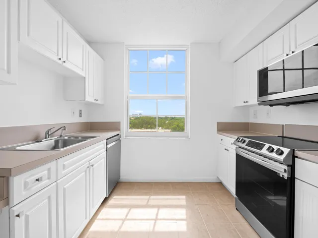 Kitchen window faces East for beautiful sunrises