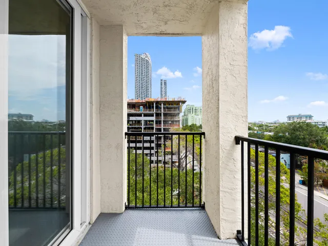 Balcony off the living room area