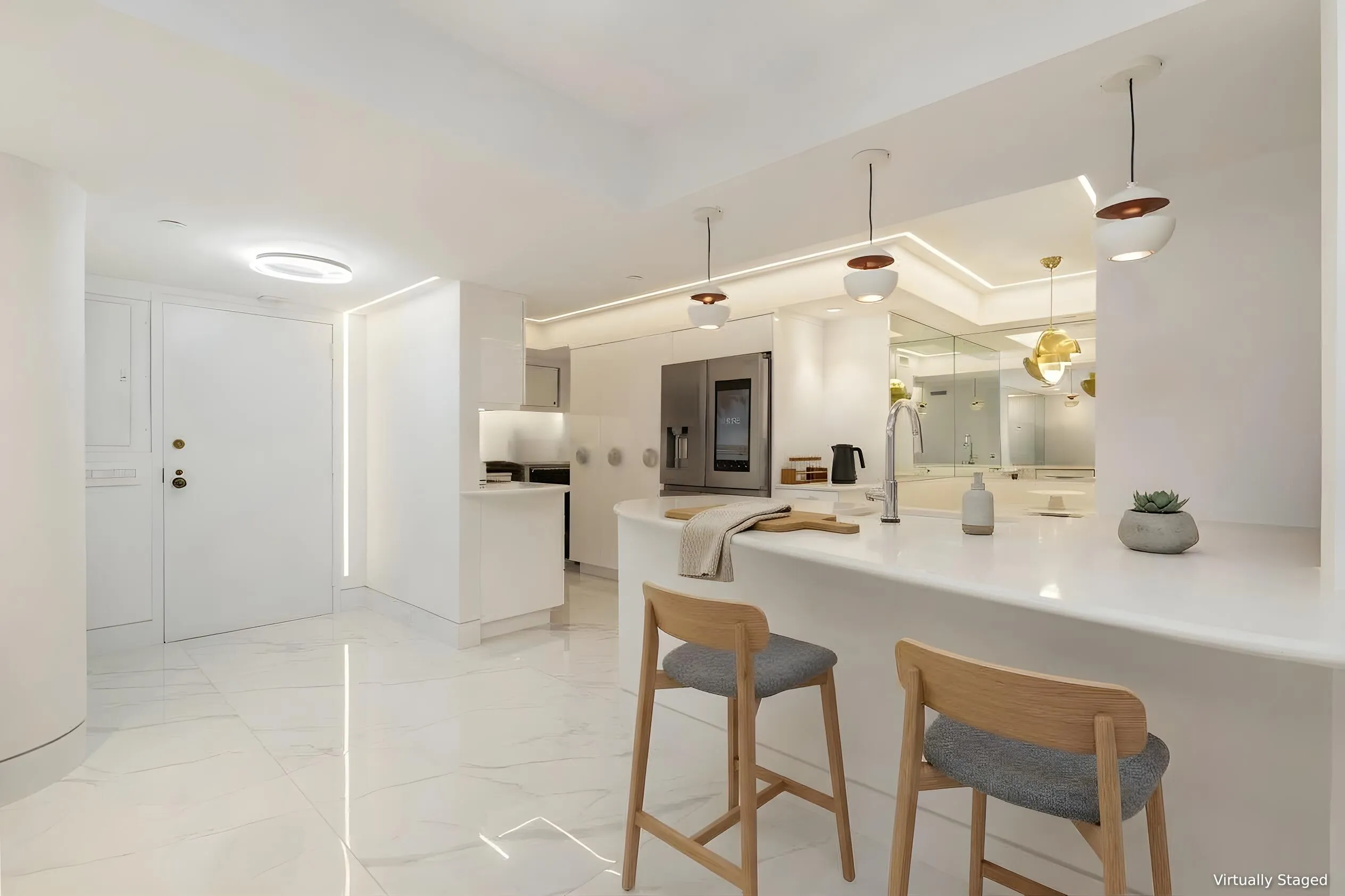 Virtually Staged Kitchen