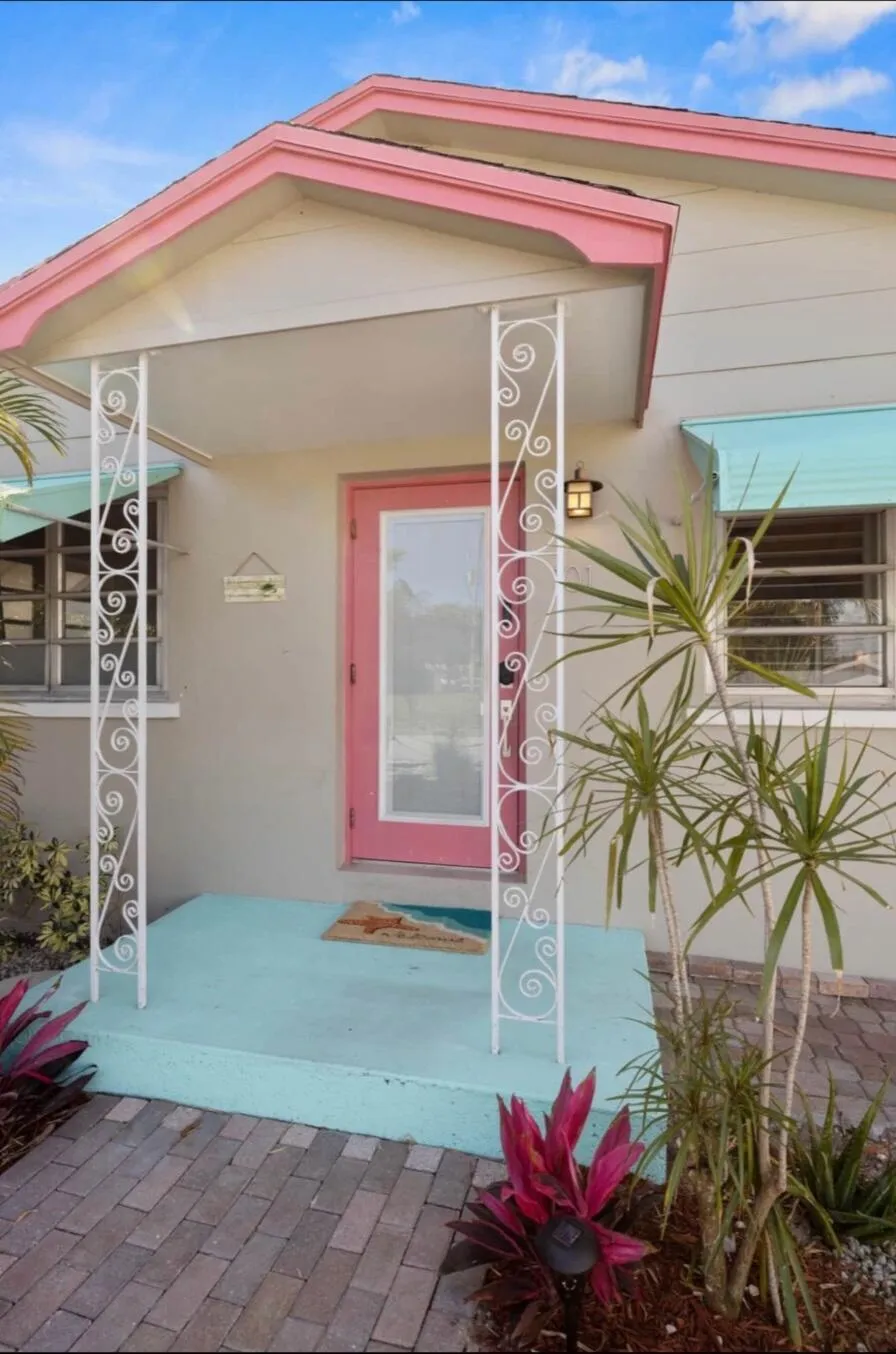 French doors open