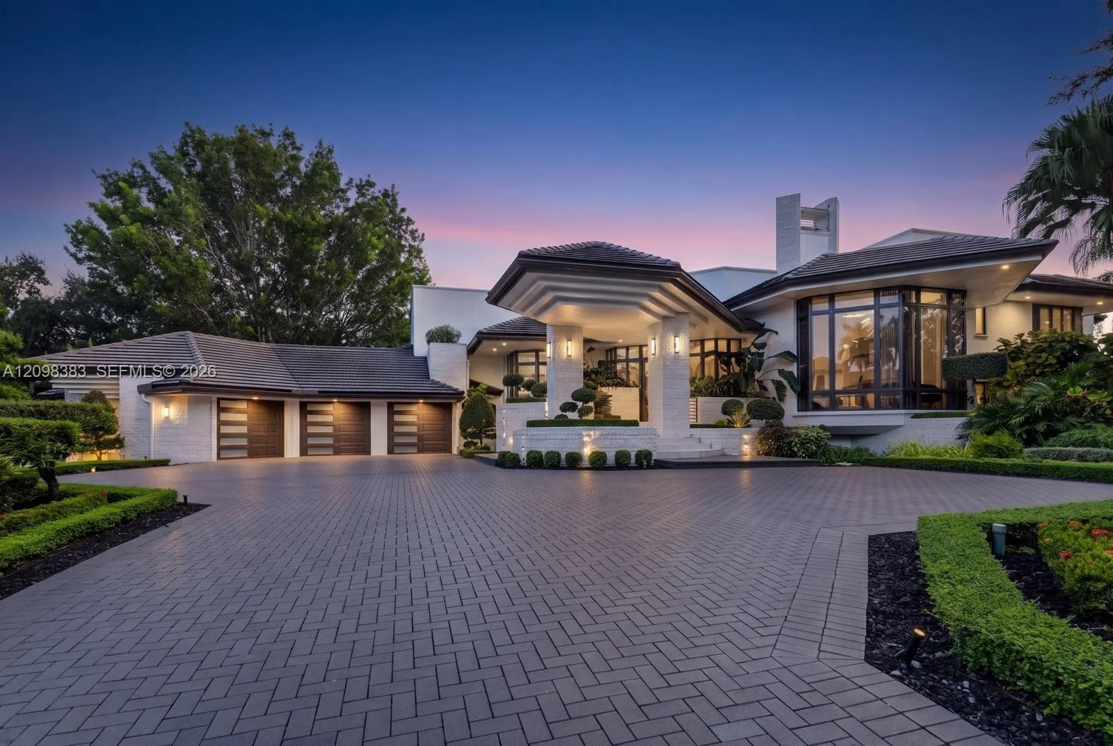 luxury estate aerial view Weston Florida