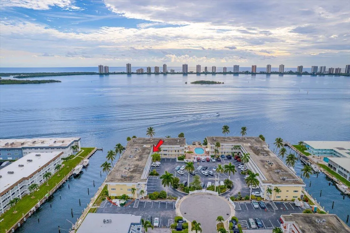 Aerial of Intracoastal looking east