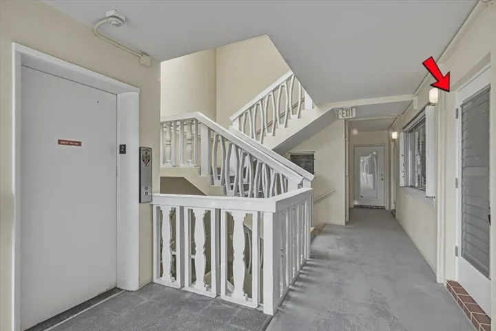 Front Door Entrance near Elevator