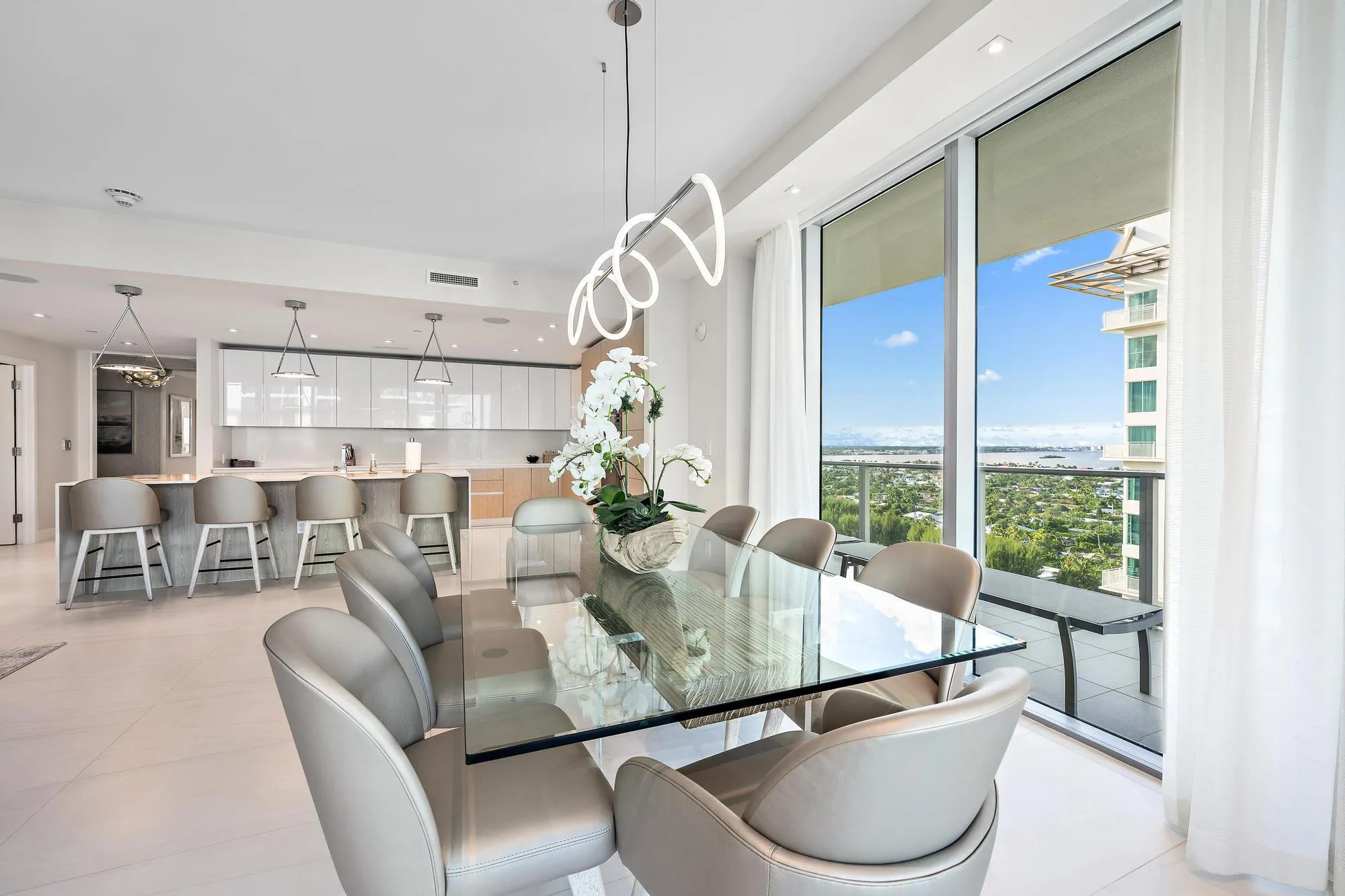 DINING TABLE AND KITCHEN