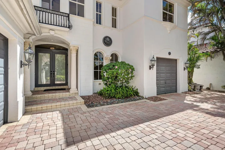 Arched double door entry - gracious & welcoming