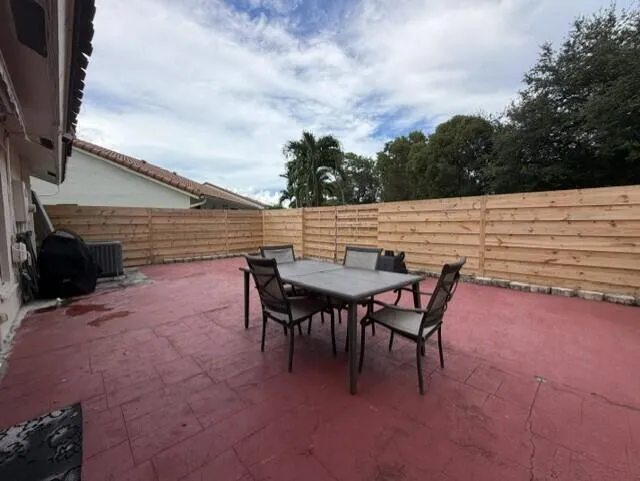 LARGE FENCED OPEN PATIO WITH NO REAR NEIGHBORS