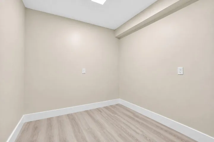 Vacant storage room area