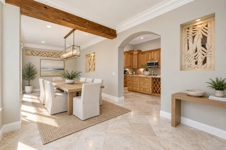 Virtually Staged Dining area