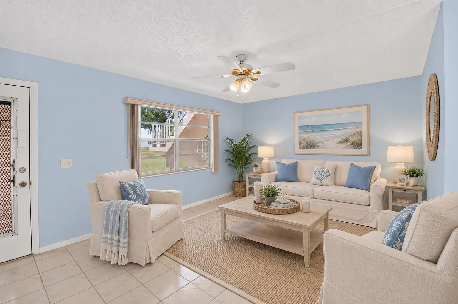 Staged to show space