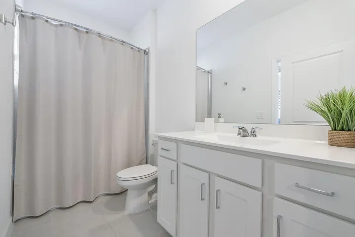 Jack And Jill Bathroom with Shower and Tub