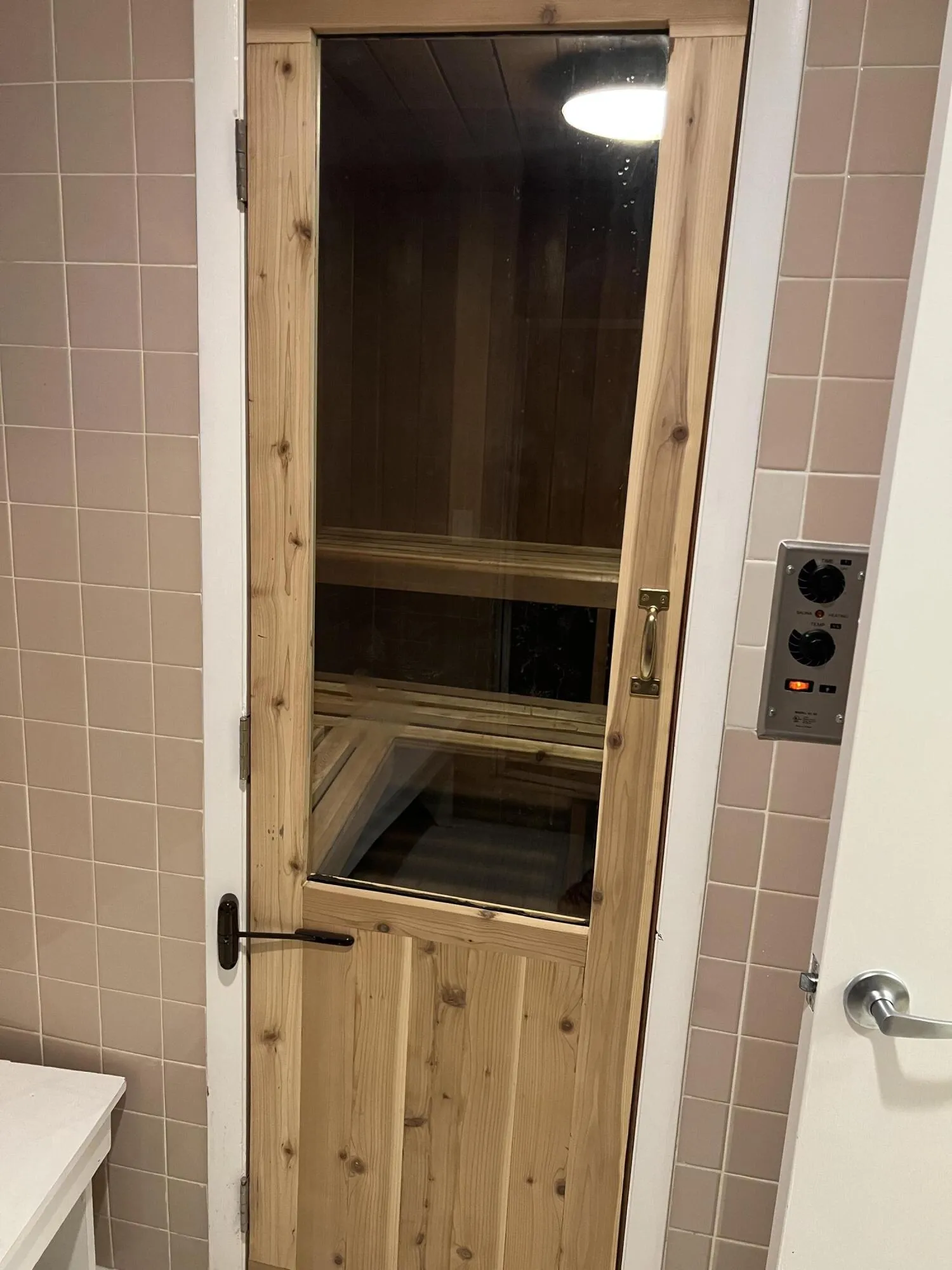 sauna door