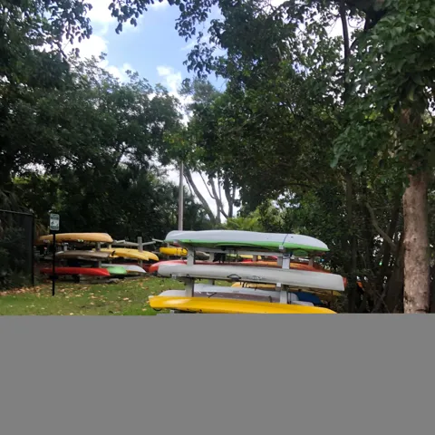 kayak and paddleboard storage