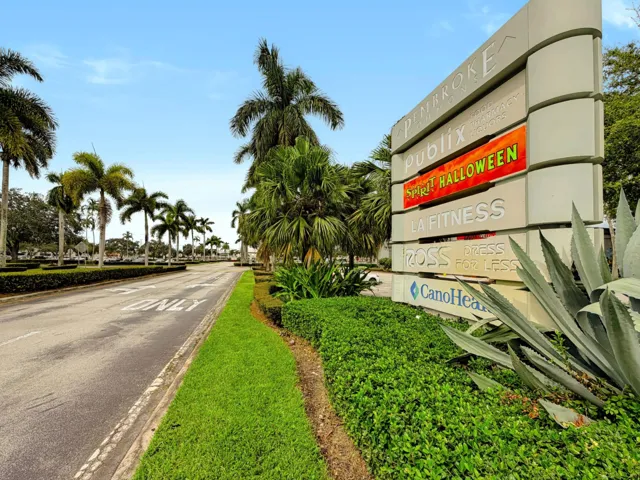 Shopping Center Across Main Entrance of Condo