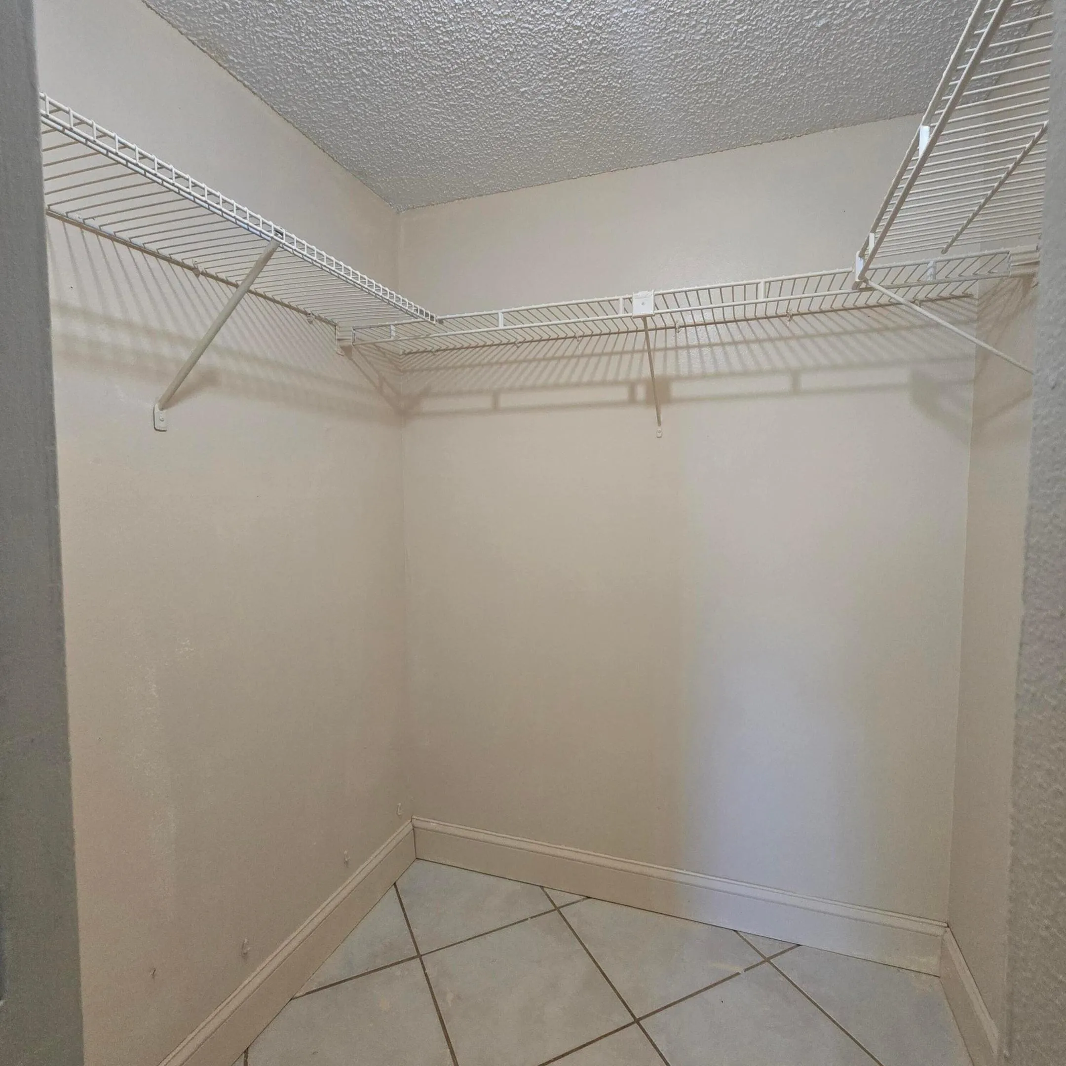 1 of 2 walk-in closets in primary bedroom