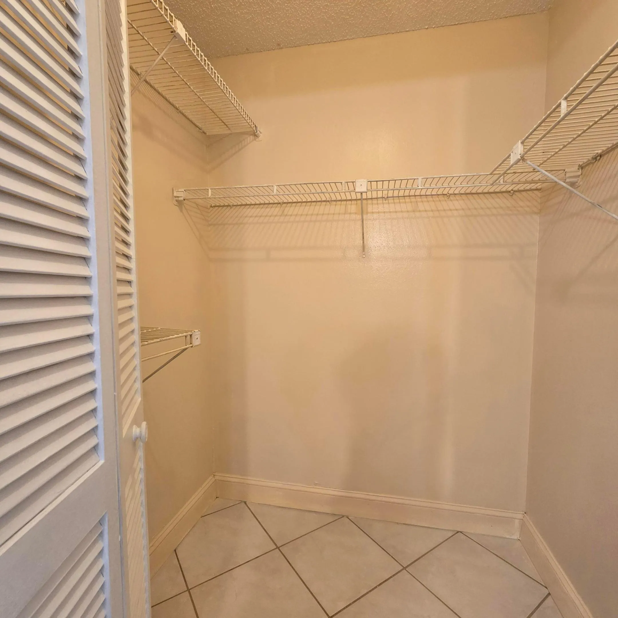 1 of 2 walk-in closets in primary bedroom