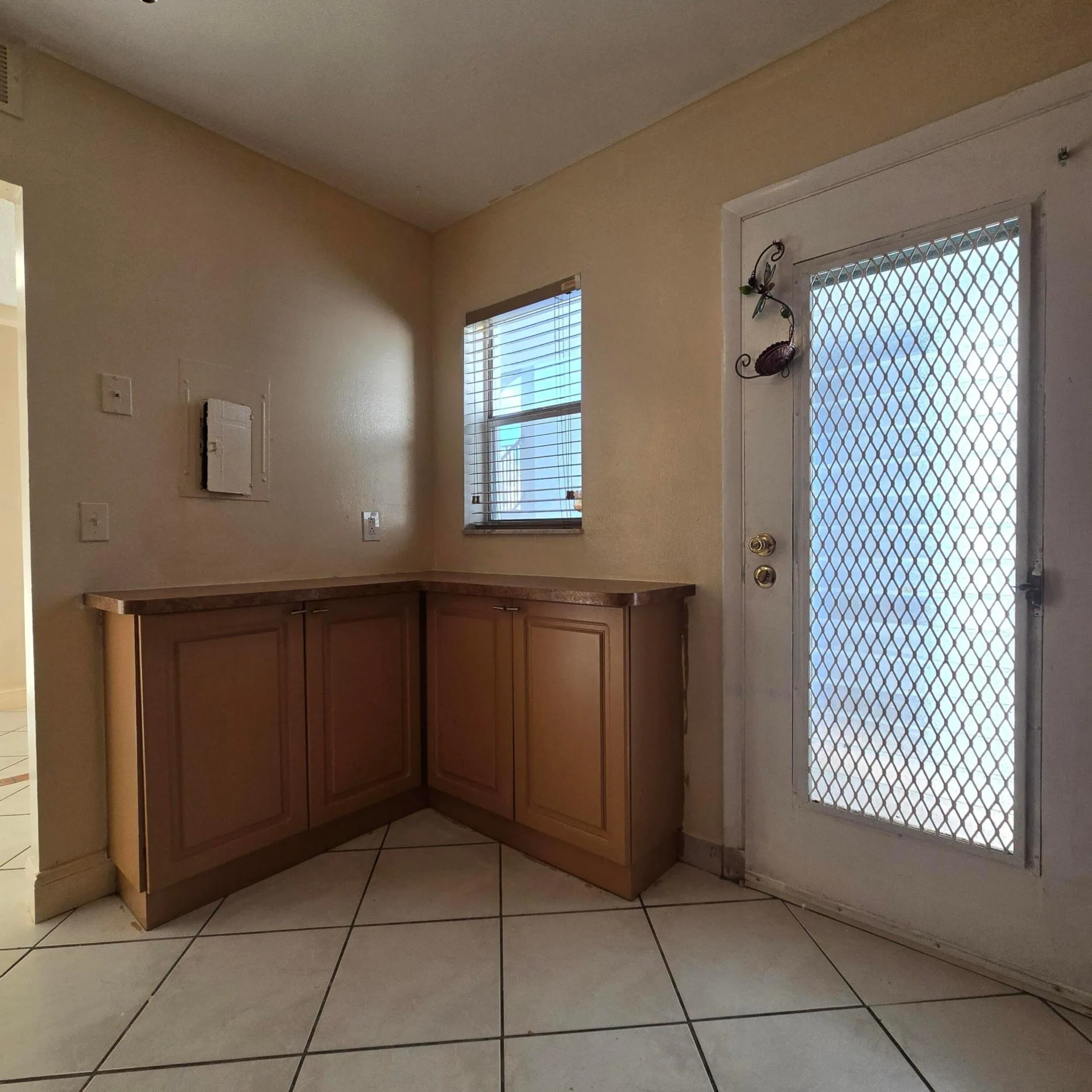 Additional corner cabinets.