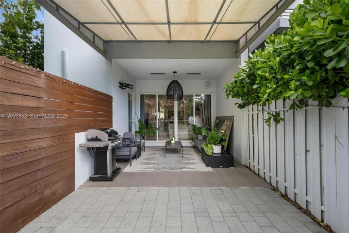 Covered patio