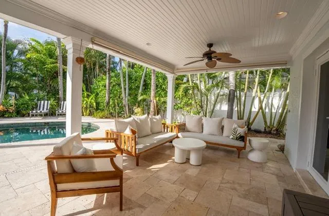 Patio and pool